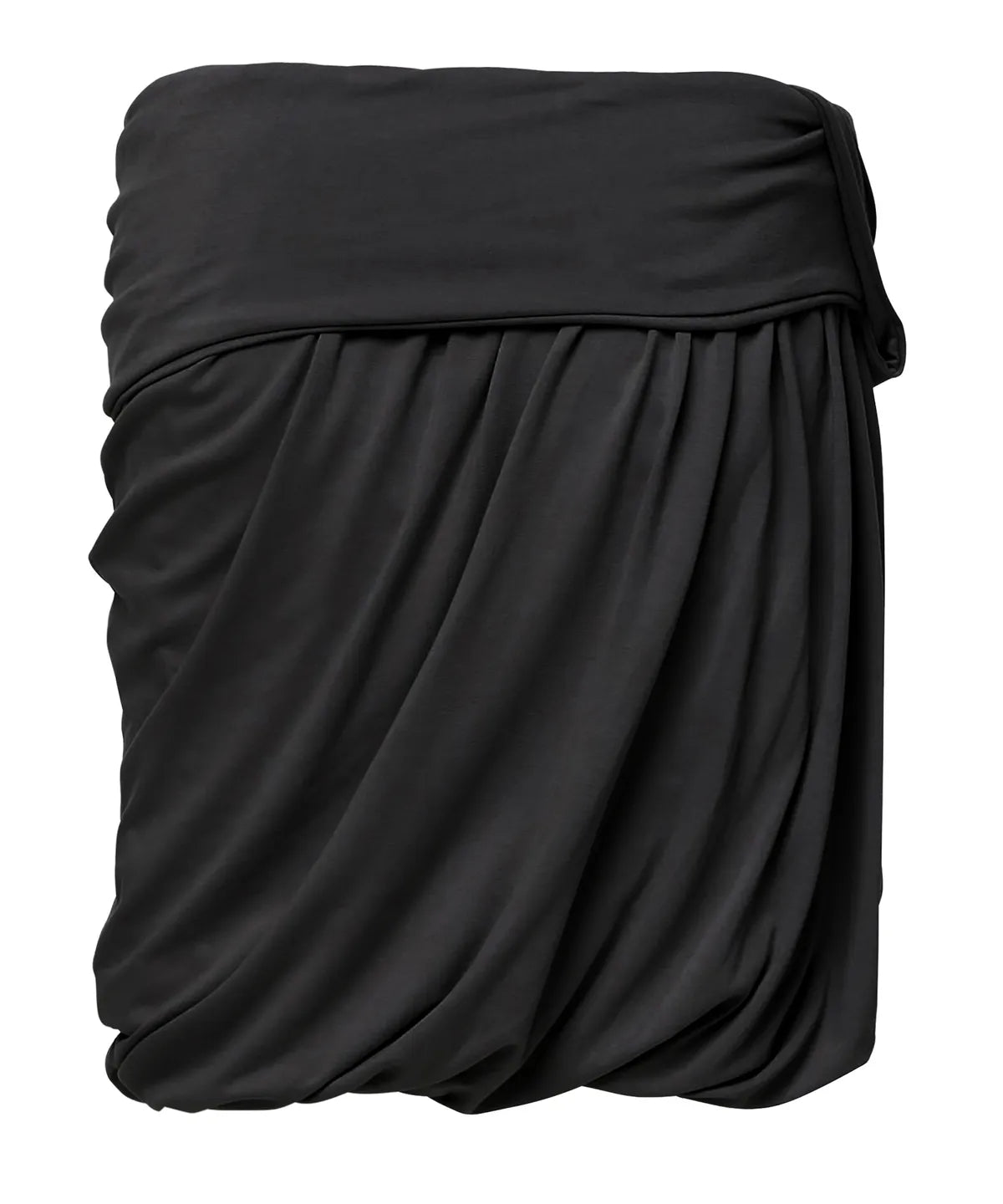【Flare up】Layered Drape Midi Skirt - 3 colors
