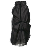 【Flare up】Sheer Layered Midi Skirt