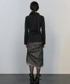 【Flare up】Sheer Layered Midi Skirt