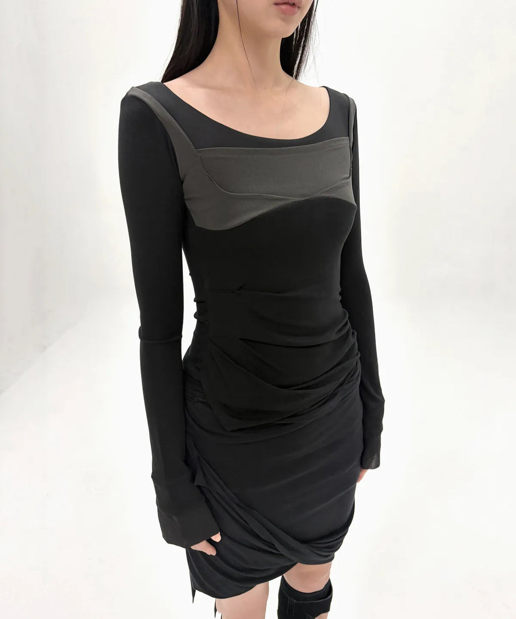 【Flare up】Layered Sculpted Long Sleeve - 3 colors