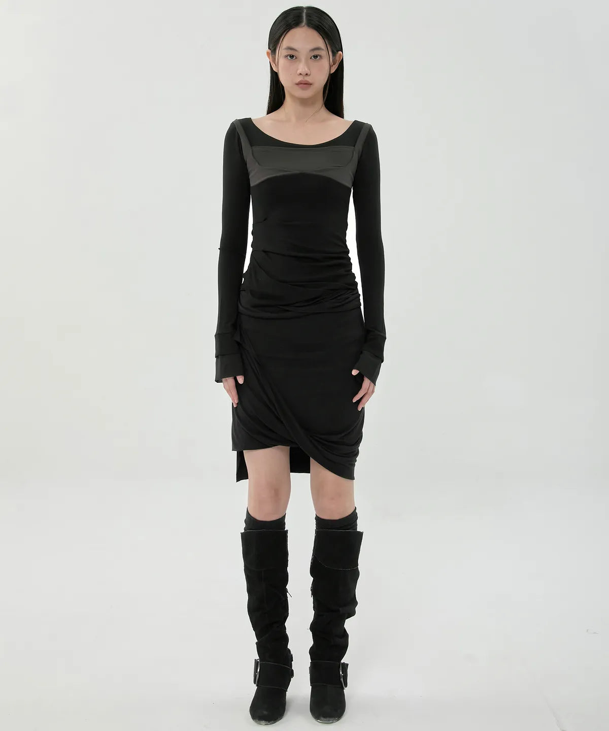 【Flare up】Layered Sculpted Long Sleeve - 3 colors