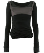 【Flare up】Layered Sculpted Long Sleeve - 3 colors