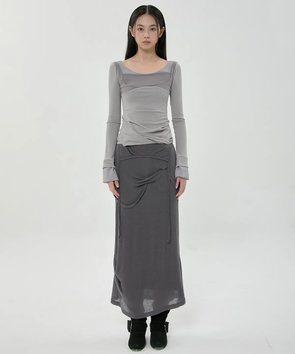 【Flare up】Layered Sculpted Long Sleeve - 3 colors
