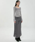 【Flare up】Layered Sculpted Long Sleeve - 3 colors