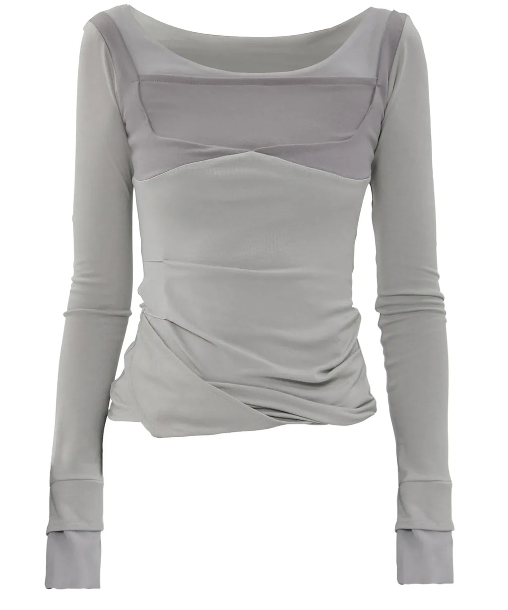 【Flare up】Layered Sculpted Long Sleeve - 3 colors