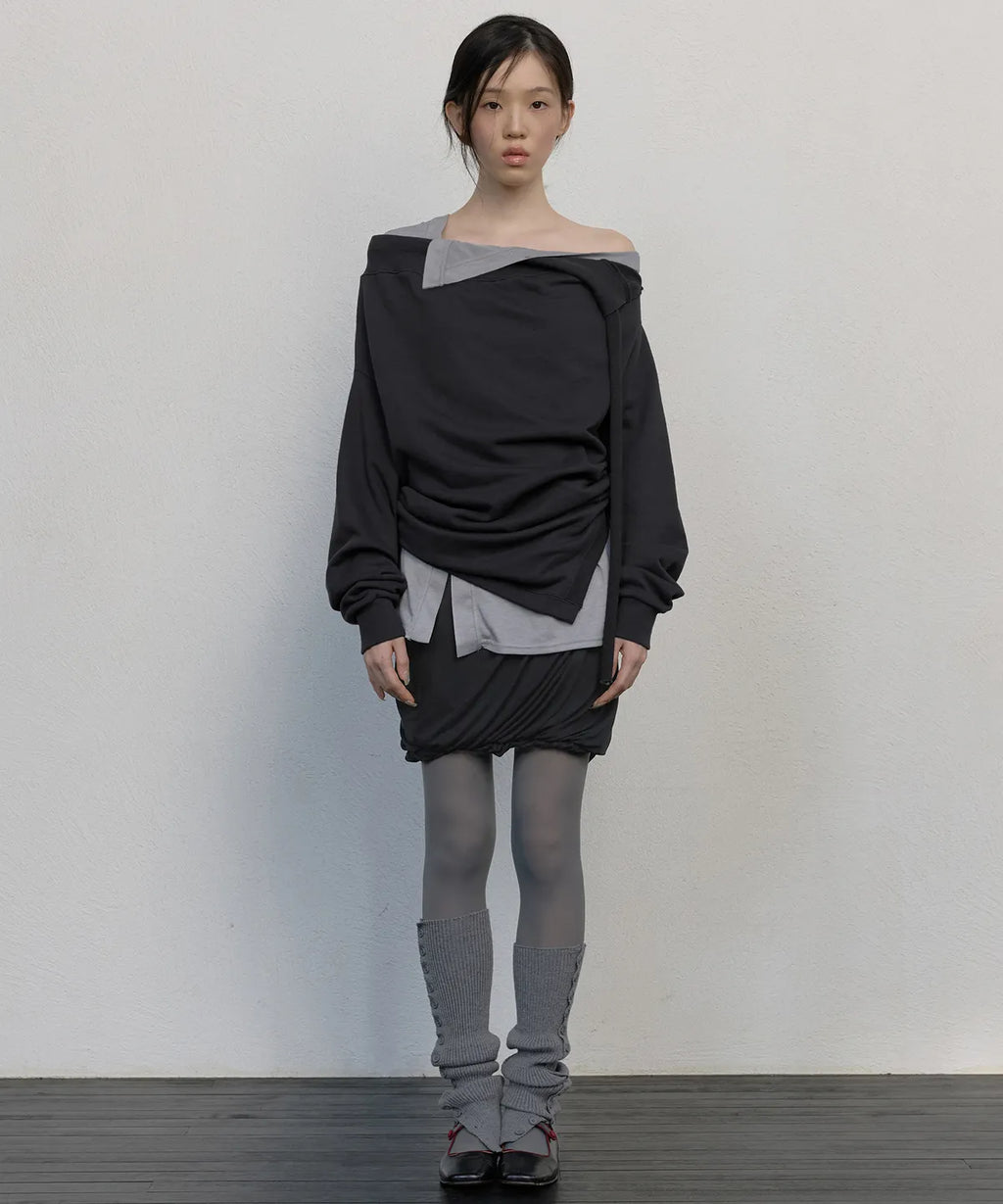 【Flare up】2-Layered MTM top - 5 colors