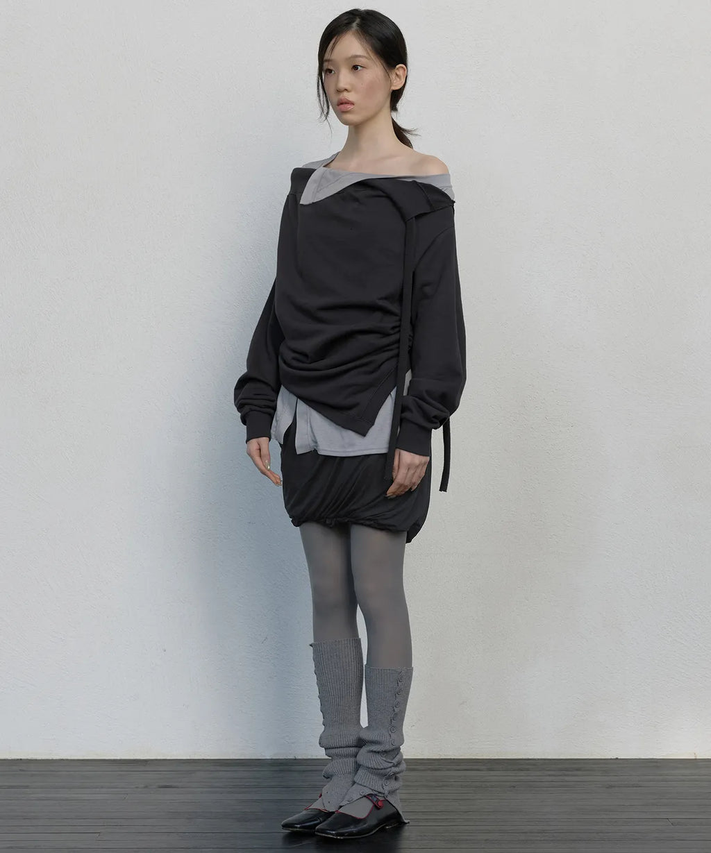 【Flare up】2-Layered MTM top - 5 colors