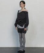 【Flare up】2-Layered MTM top - 5 colors