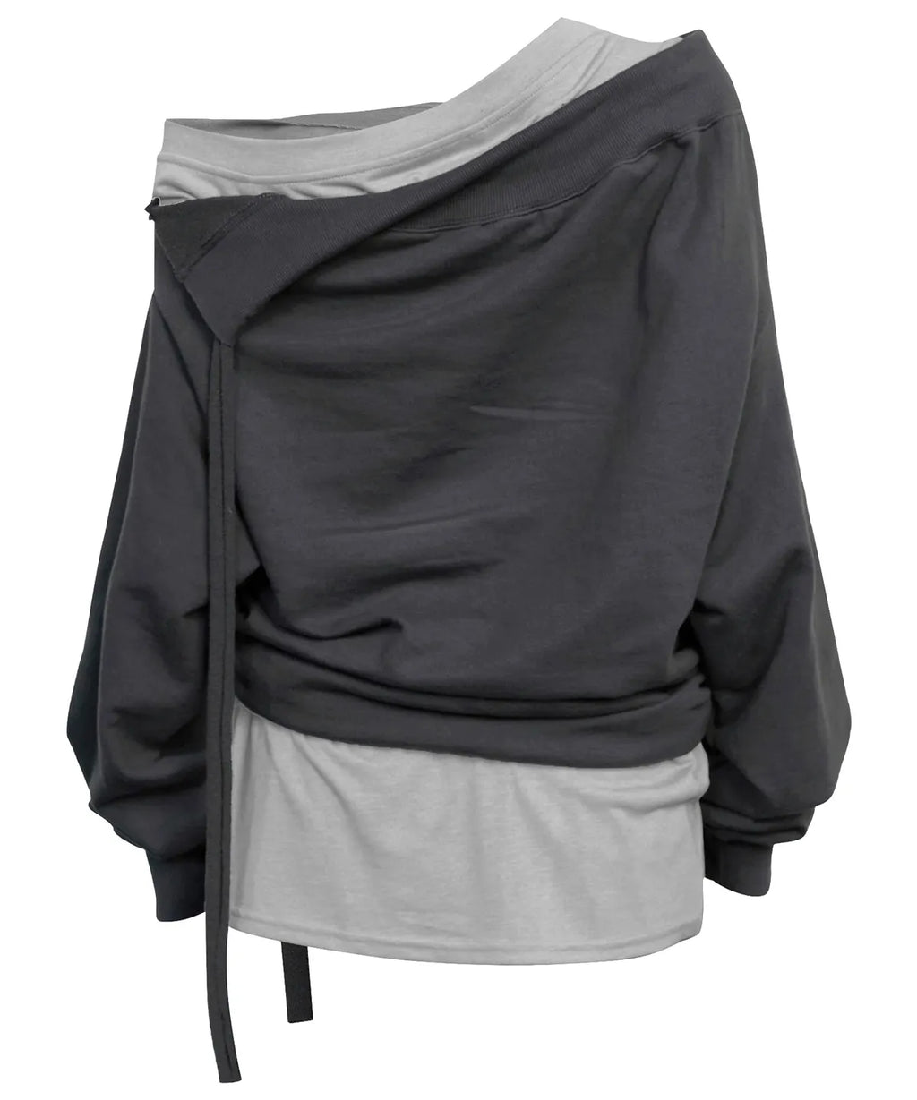 【Flare up】2-Layered MTM top - 5 colors