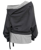 【Flare up】2-Layered MTM top - 5 colors