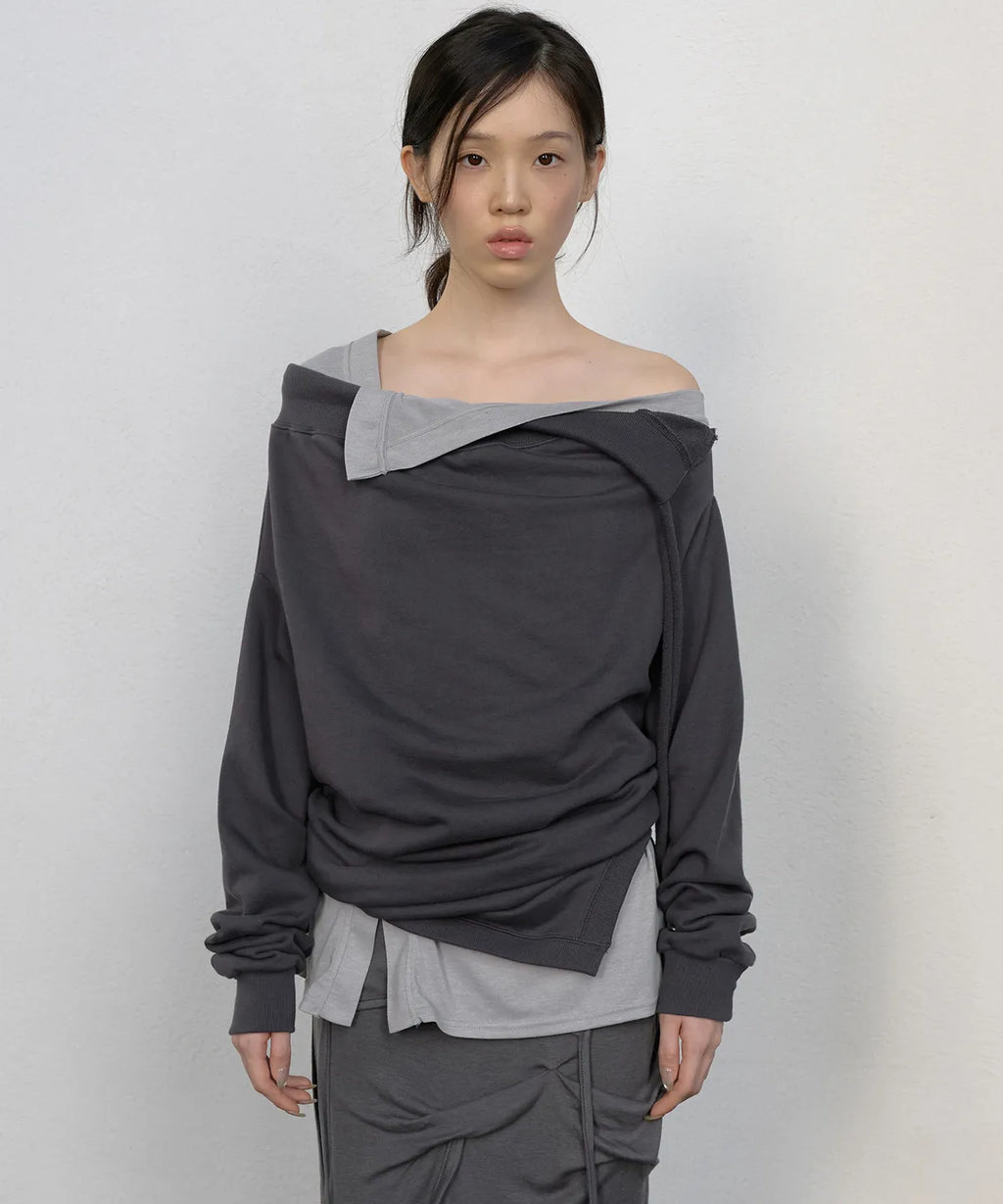 【Flare up】2-Layered MTM top - 5 colors