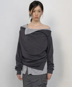【Flare up】2-Layered MTM top - 5 colors