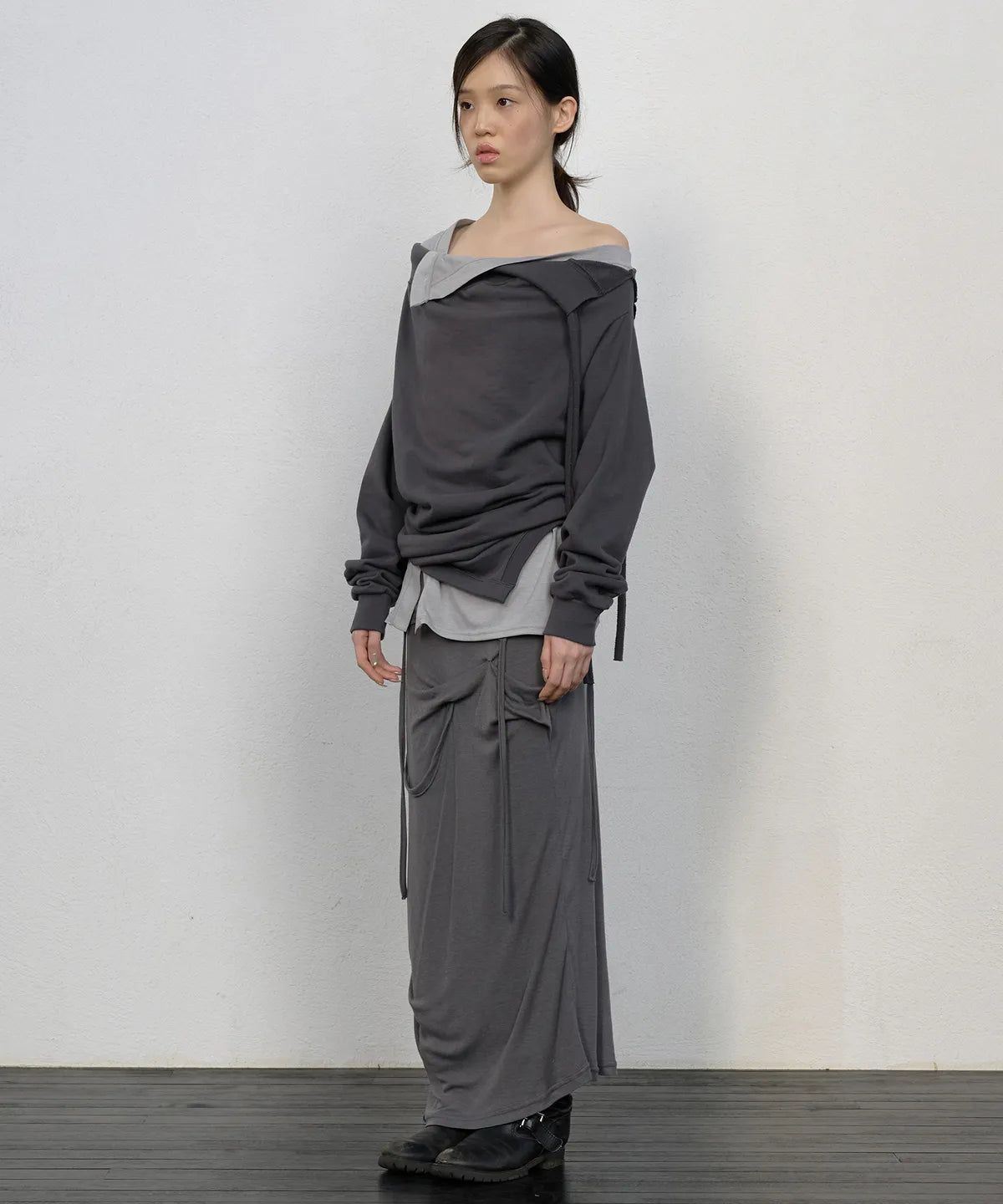 【Flare up】2-Layered MTM top - 5 colors
