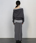 【Flare up】2-Layered MTM top - 5 colors