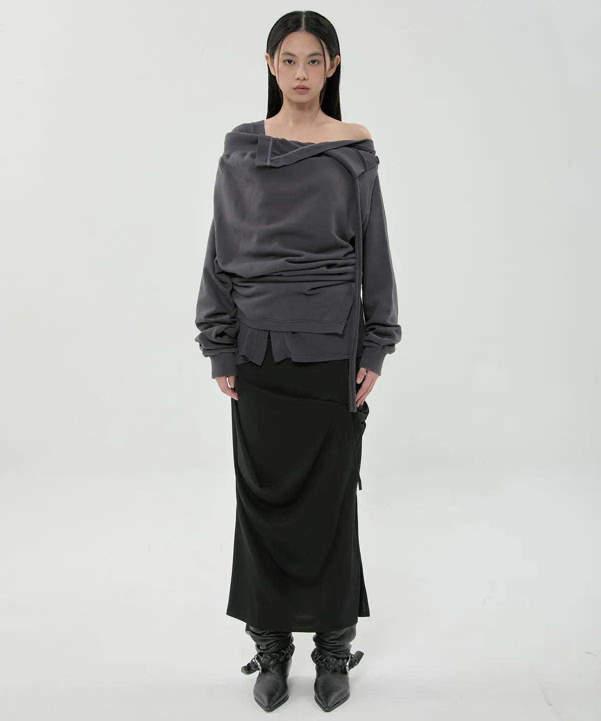 【Flare up】2-Layered MTM top - 5 colors