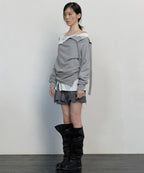 【Flare up】2-Layered MTM top - 5 colors