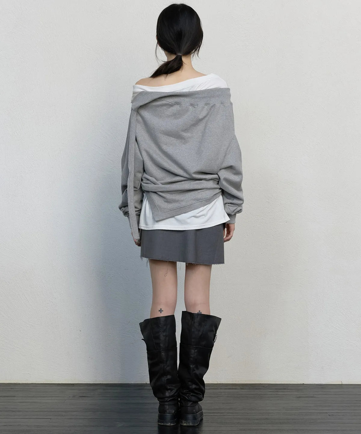 【Flare up】2-Layered MTM top - 5 colors