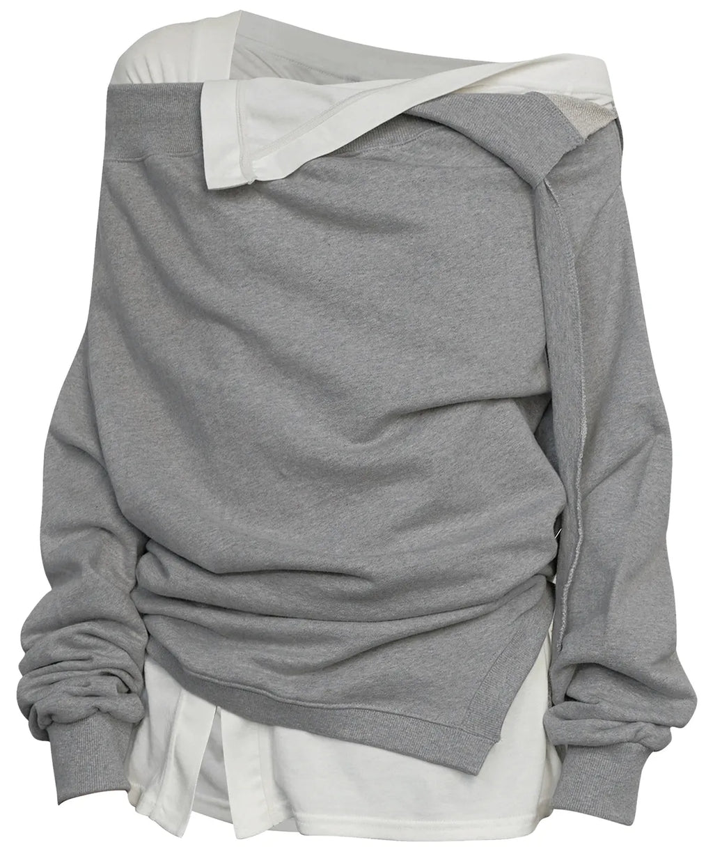 【Flare up】2-Layered MTM top - 5 colors