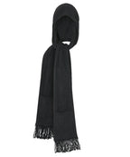 【Flare up】Hoodie Muffler - Black