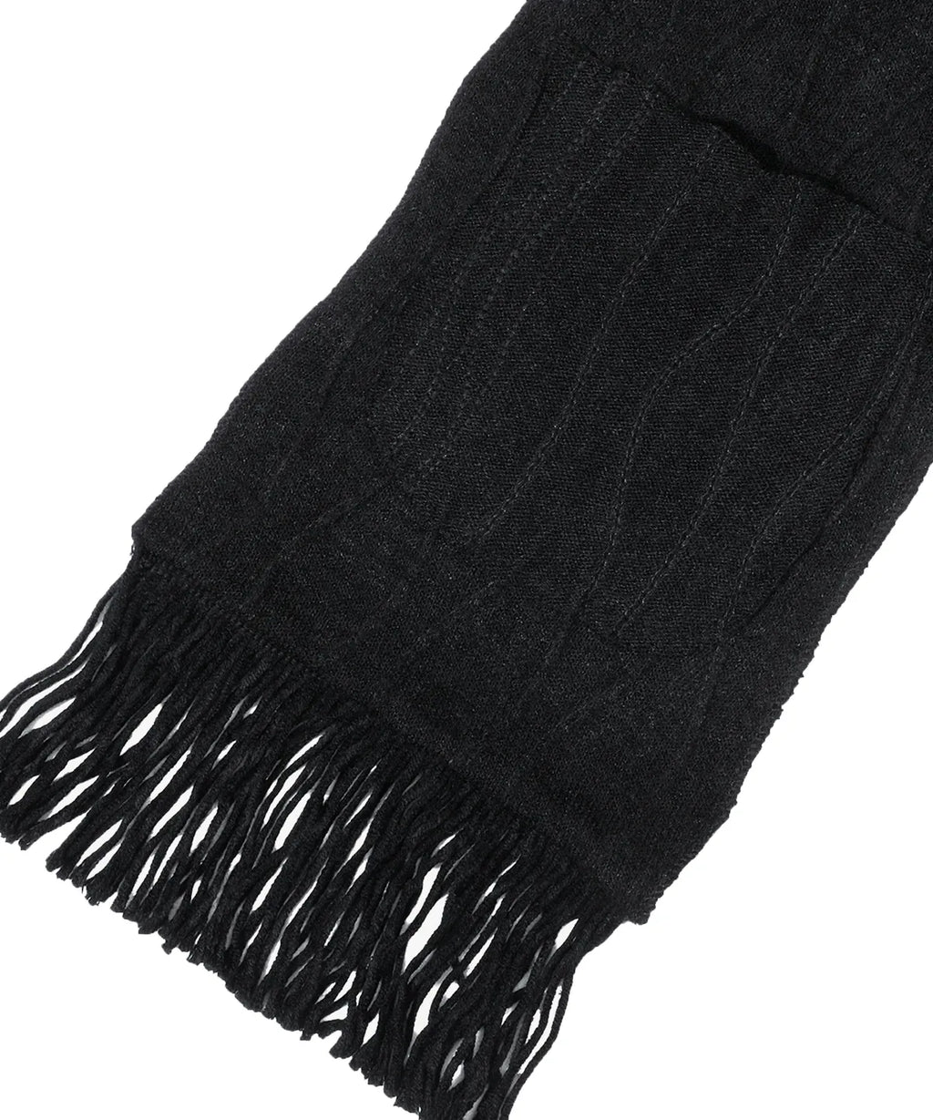 【Flare up】Hoodie Muffler - Black