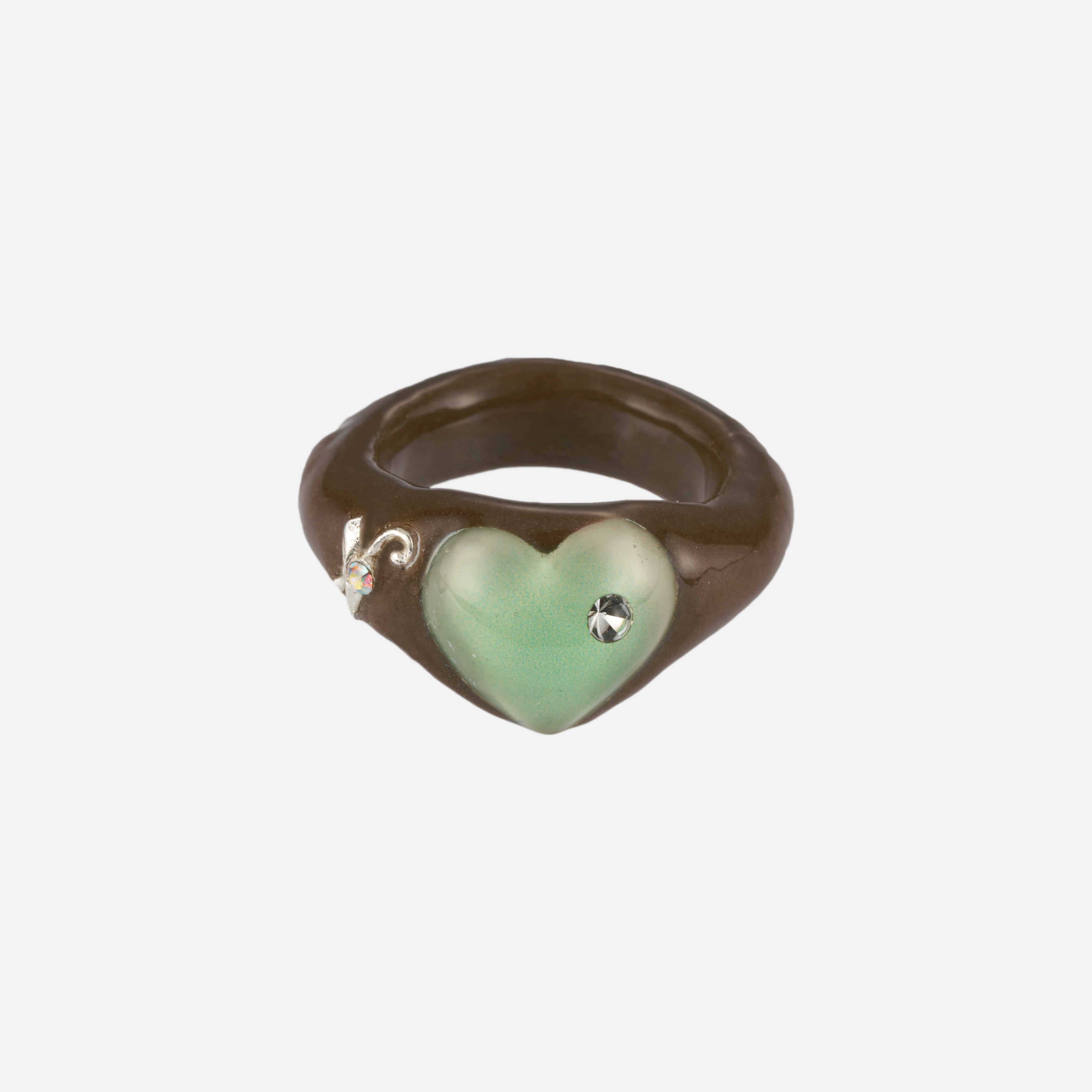 【NFF】prism heart ring - 2 colors