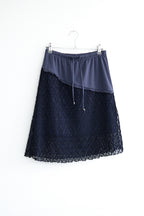 【hippie dippy】拼接蕾絲五分裙 - 2colors