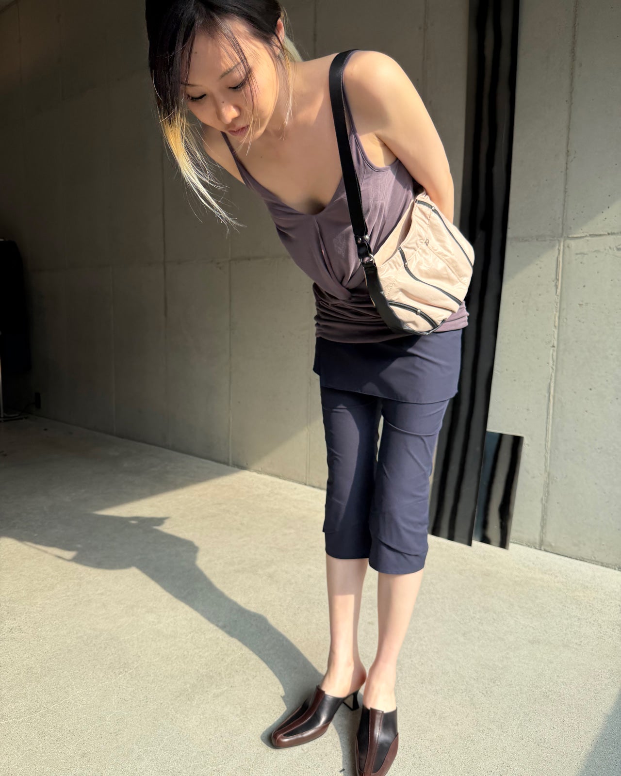 【mschief】TWIST DRAPED SLEEVELESS - 3 colors