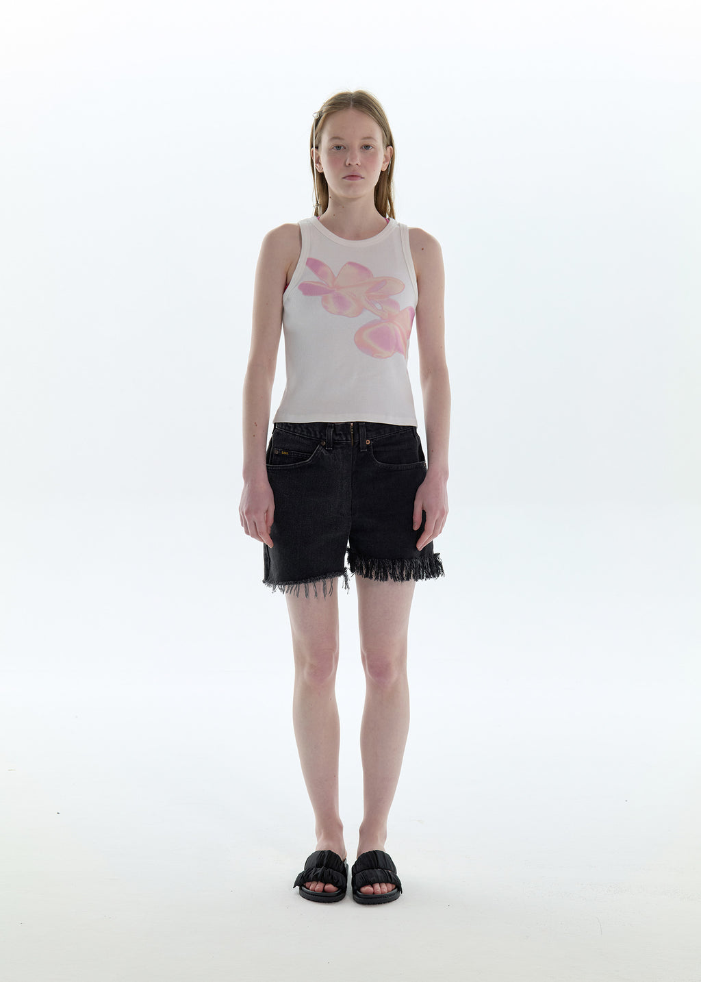 【PISCESS】Flower Sleeveless Top - 4 colors