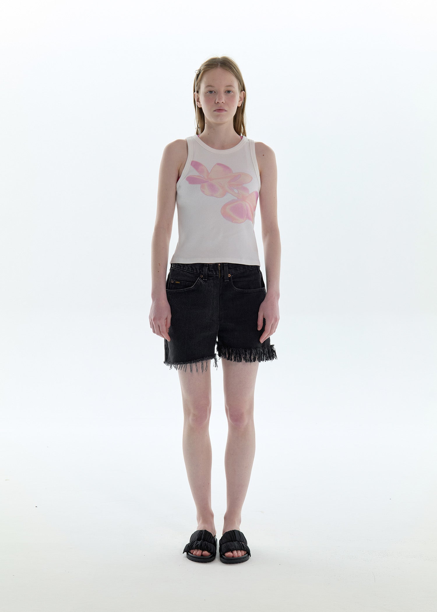 【PISCESS】Flower Sleeveless Top - 4 colors