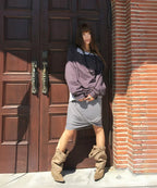 【Flare up】Asymmetrical Midi Skirt  - 2 colors