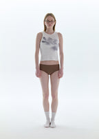 【PISCESS】Flower Sleeveless Top - 4 colors