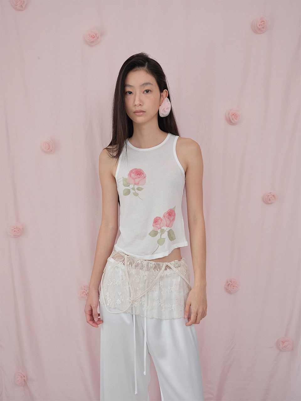 【THE PORTA】ROSE SLEEVELESS TOP - 2 colors