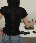 【Fancy Club】BACK CROSS TEE [5 colors]