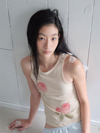 【THE PORTA】ROSE SLEEVELESS TOP - 2 colors