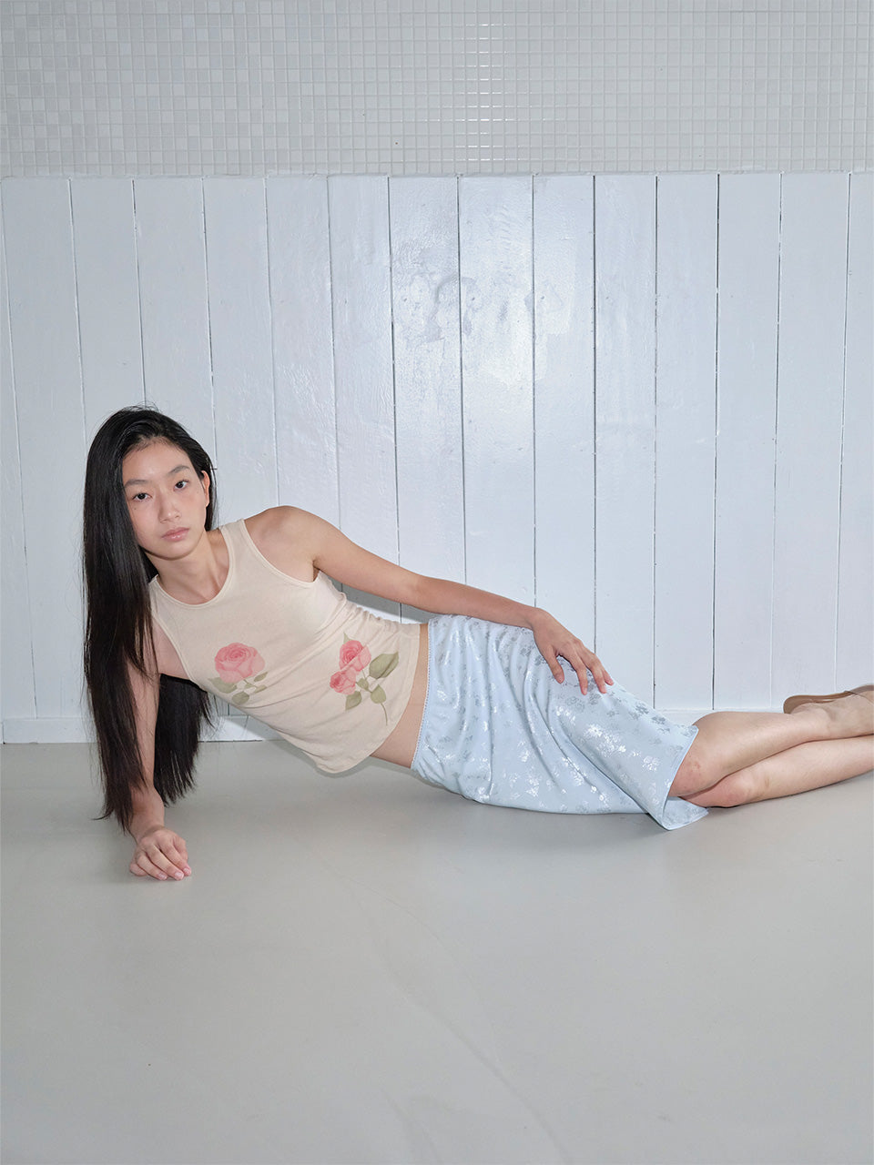 【THE PORTA】ROSE SLEEVELESS TOP - 2 colors