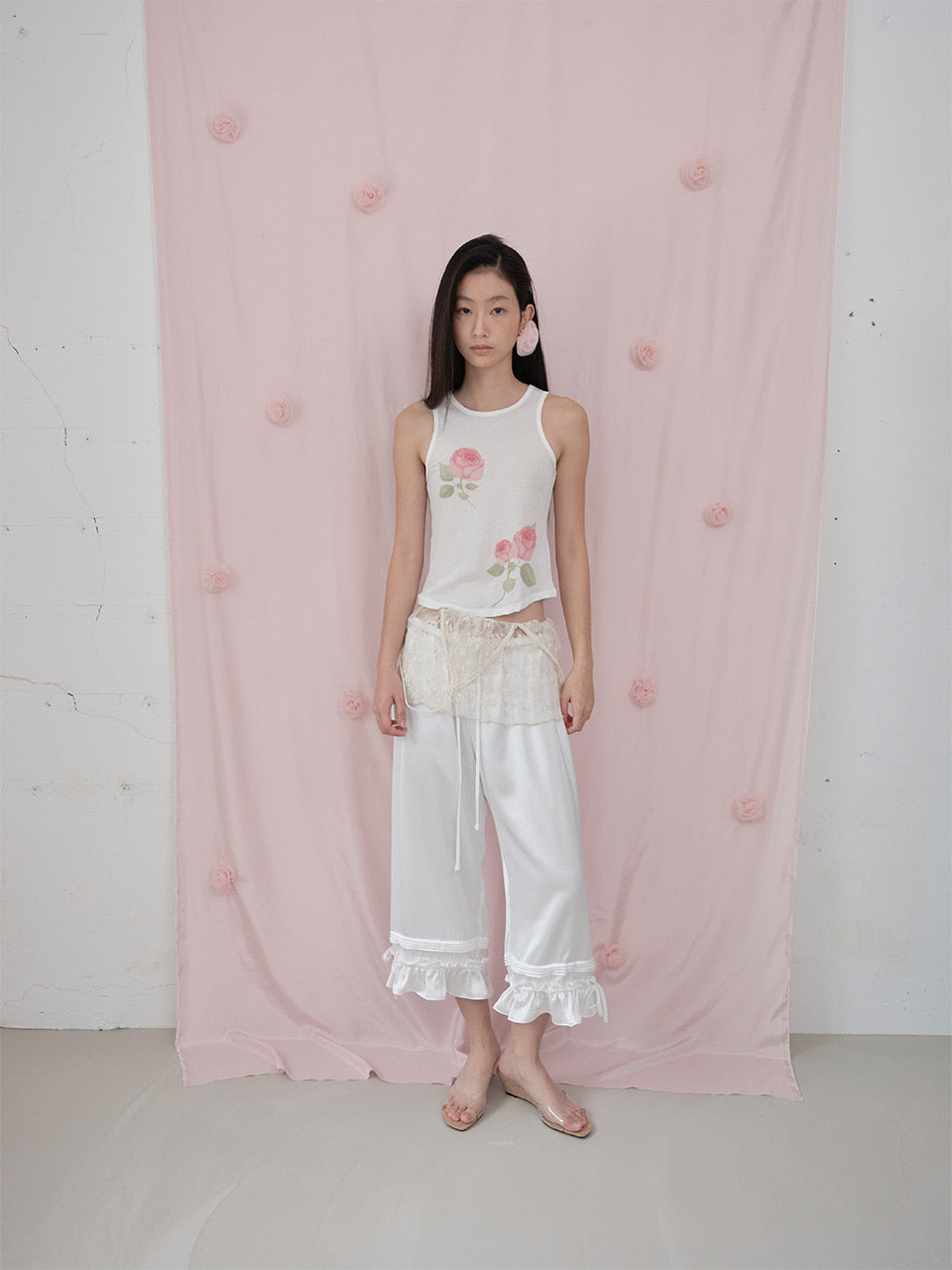 【THE PORTA】ROSE SLEEVELESS TOP - 2 colors