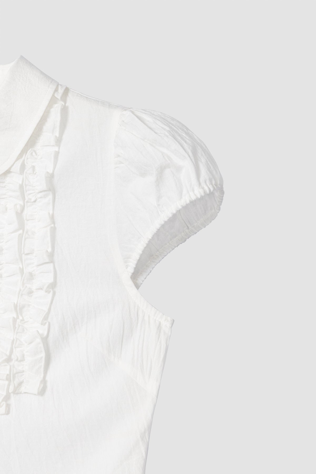 【overdue flair】VICTORIAN FRILL MESH BLOUSE - 2 colors