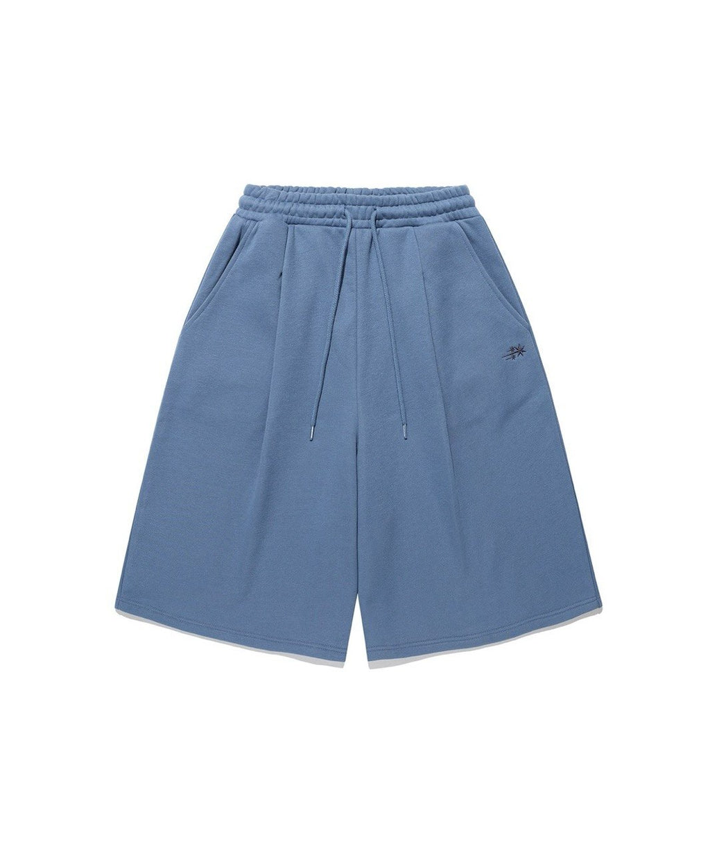 【niceghostclub】bermuda sweat shorts [ blue / black / grey ]
