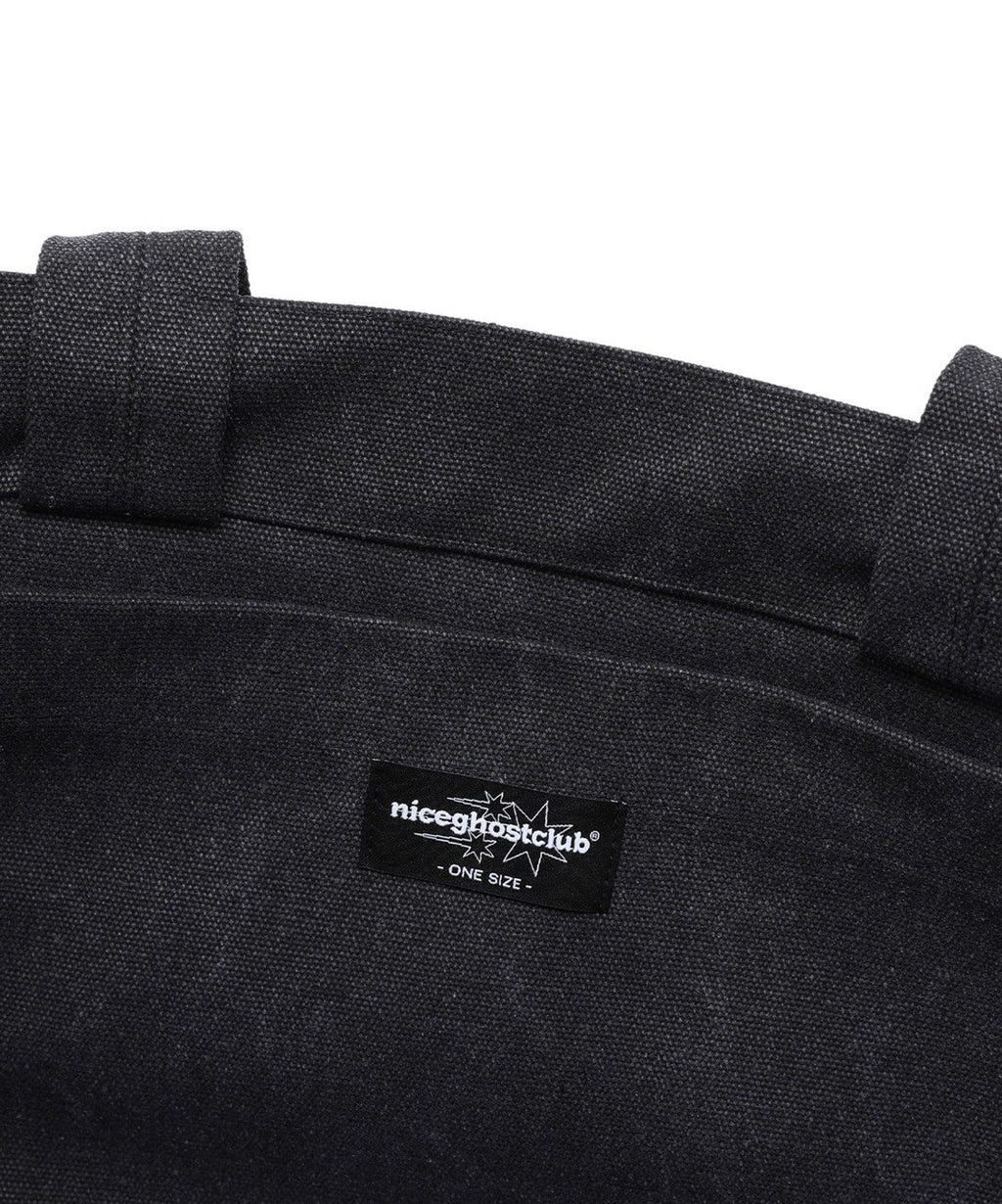 【niceghostclub】[x soulpusssy cat]ghostsoulgirl tote bag [Black / Burgundy]
