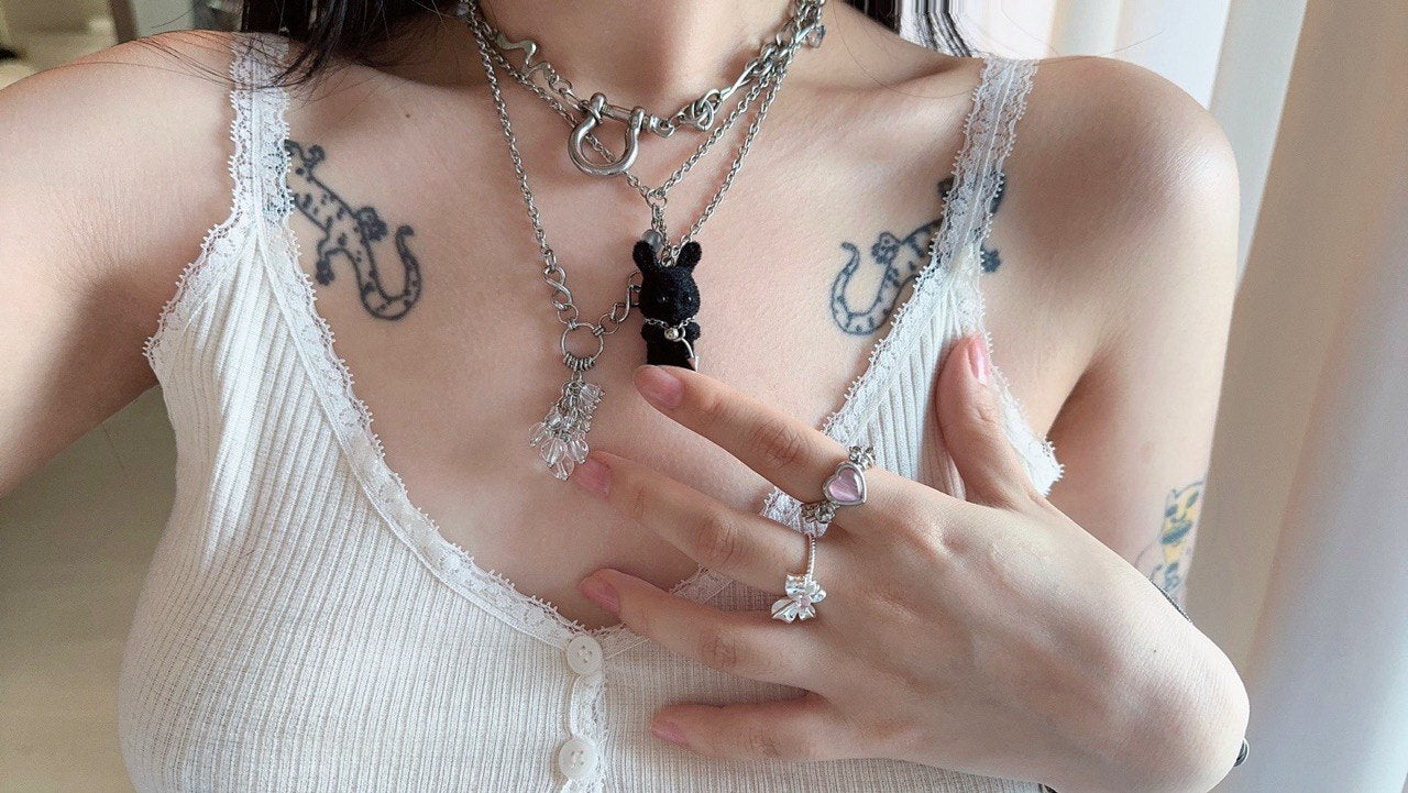 【3amgang】PINK HEART ANGEL RING