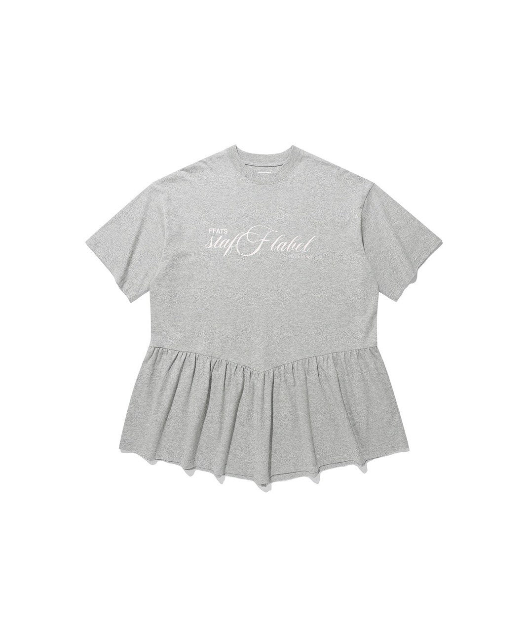 【niceghostclub】FFATS sailor dress big big tee [ grey ]