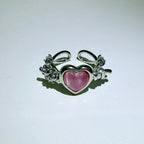 【3amgang】PINK HEART ANGEL RING