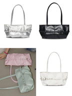 【OTIE】Tied boat bag [ MINT / BLACK / PINK / WHITE / SLIVER ]