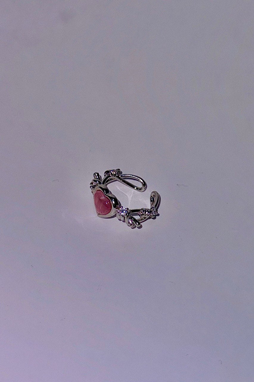【3amgang】PINK HEART ANGEL RING