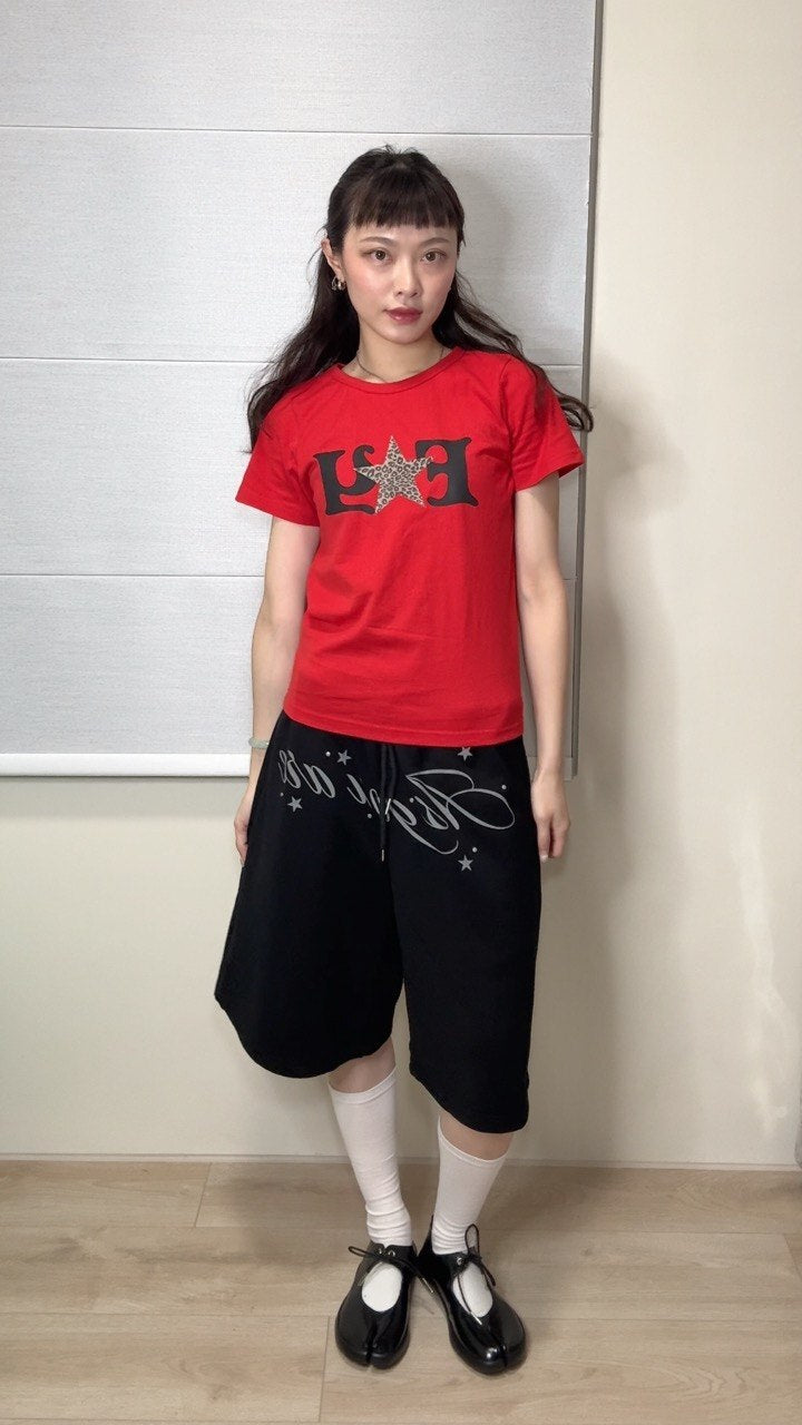 【Fancy Club】FY LEOPARD TEE [White / Red / Black]