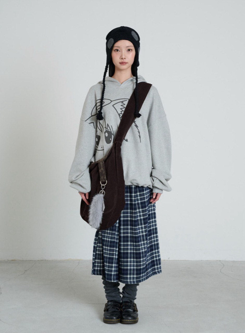 【itzavibe】REVERSIBLE BAG - LEOPARD / STRIPE