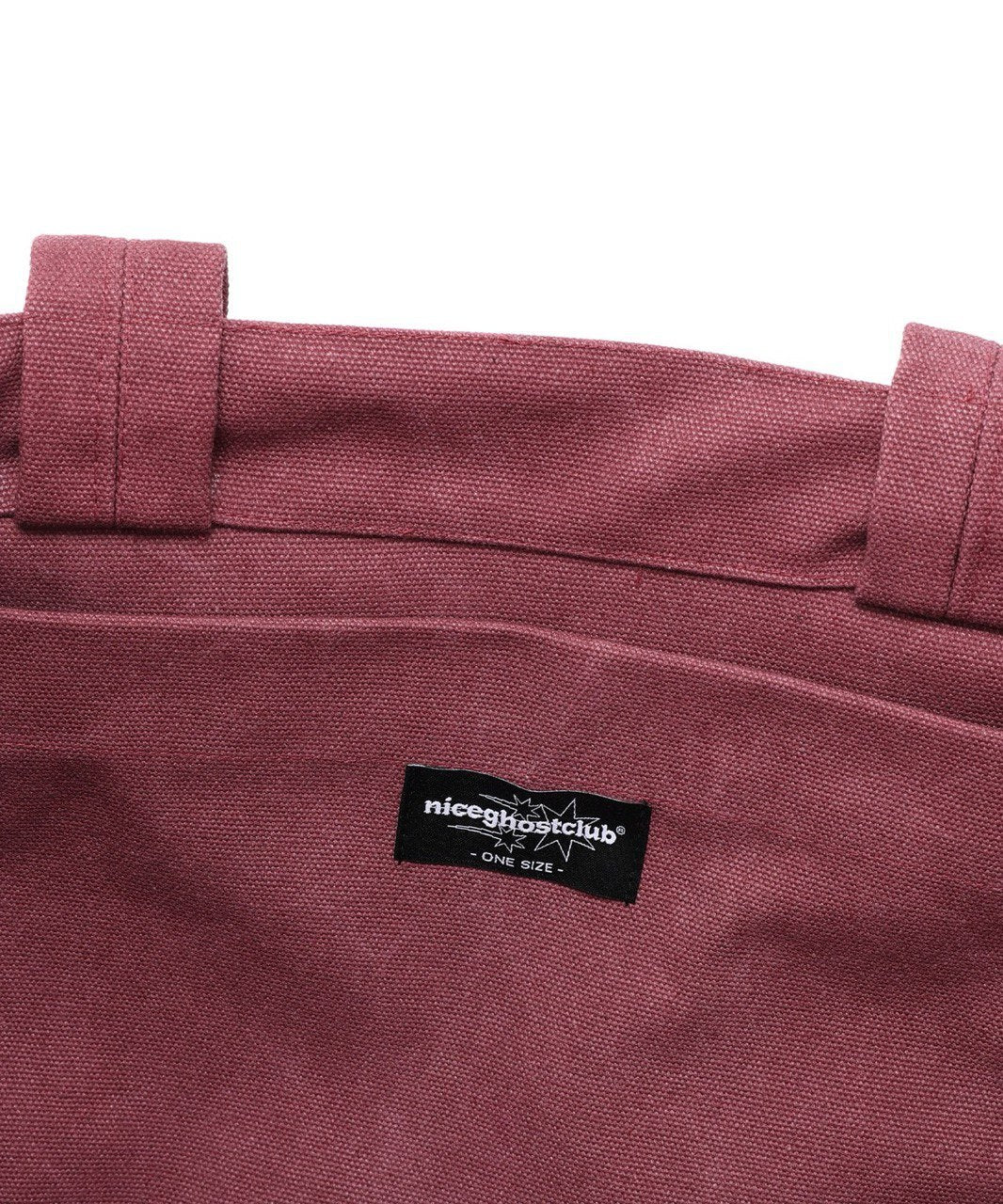【niceghostclub】[x soulpusssy cat]ghostsoulgirl tote bag [Black / Burgundy]