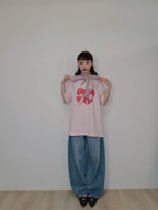 蘋果蝴蝶結oversized T
