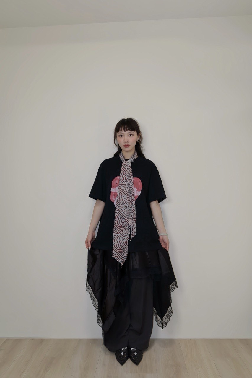 蘋果蝴蝶結oversized T