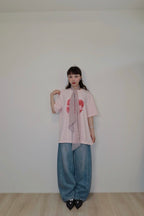 蘋果蝴蝶結oversized T